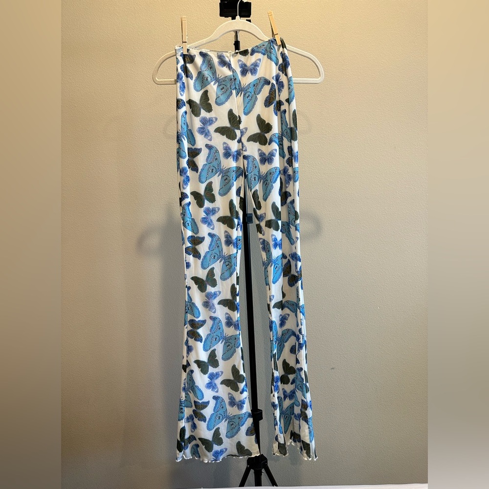 Blue Butterfly Pants
